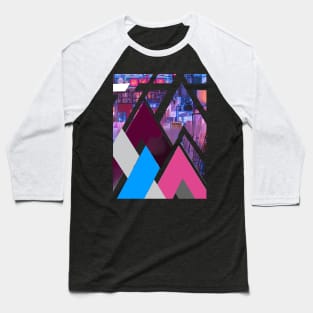 cyber punk alley geometry Baseball T-Shirt